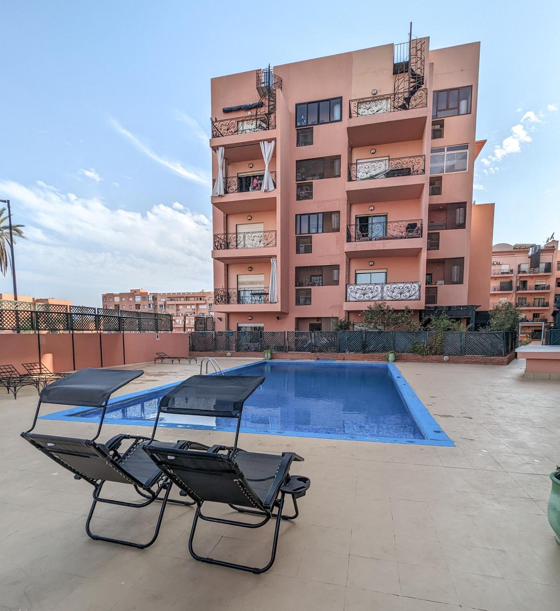 Apartement Panoramic View Majorelle Garden With Pool Marrakesz Zewnętrze zdjęcie