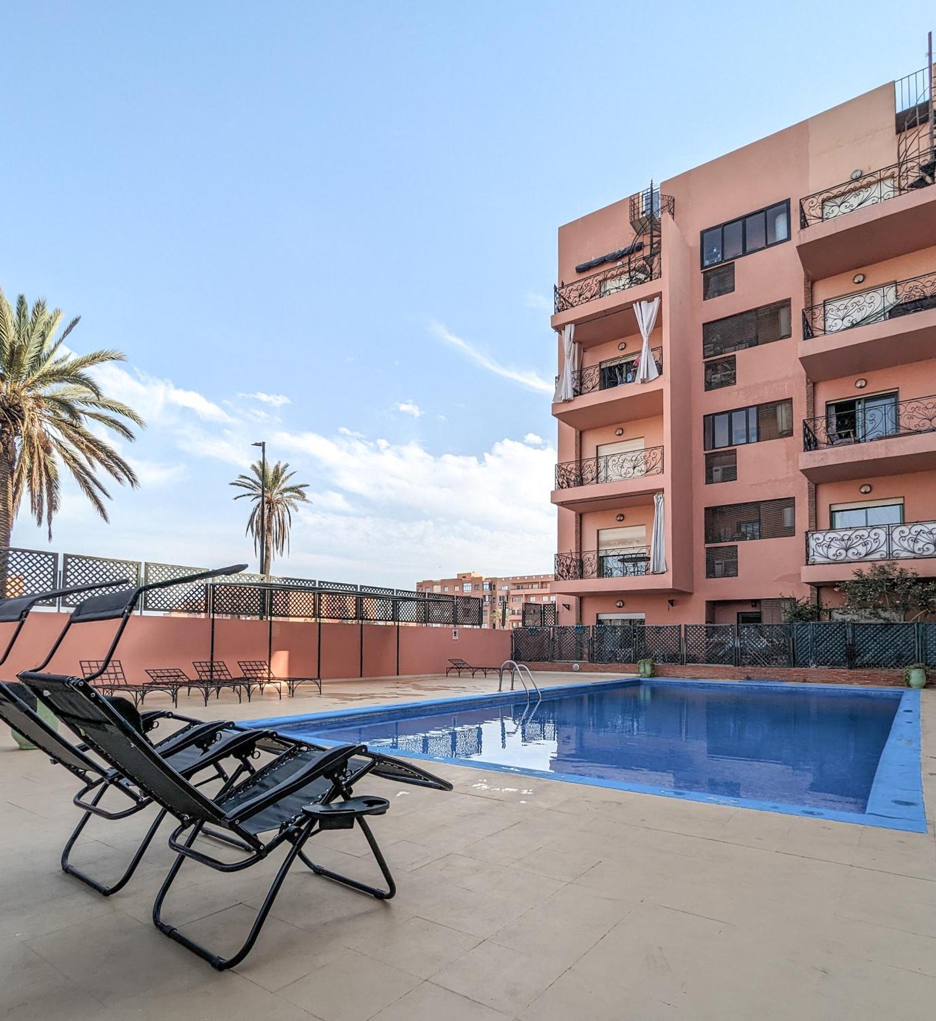 Apartement Panoramic View Majorelle Garden With Pool Marrakesz Zewnętrze zdjęcie